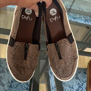 Ryka Brown Snake Print Flats